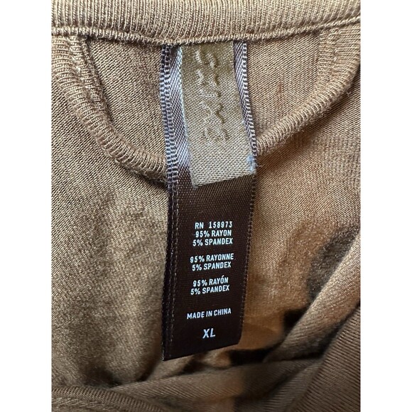 SKIMS Copper Soft Lounge Long Sleeve Pajama‎ Top Button Women's XL - Picture 7 of 12